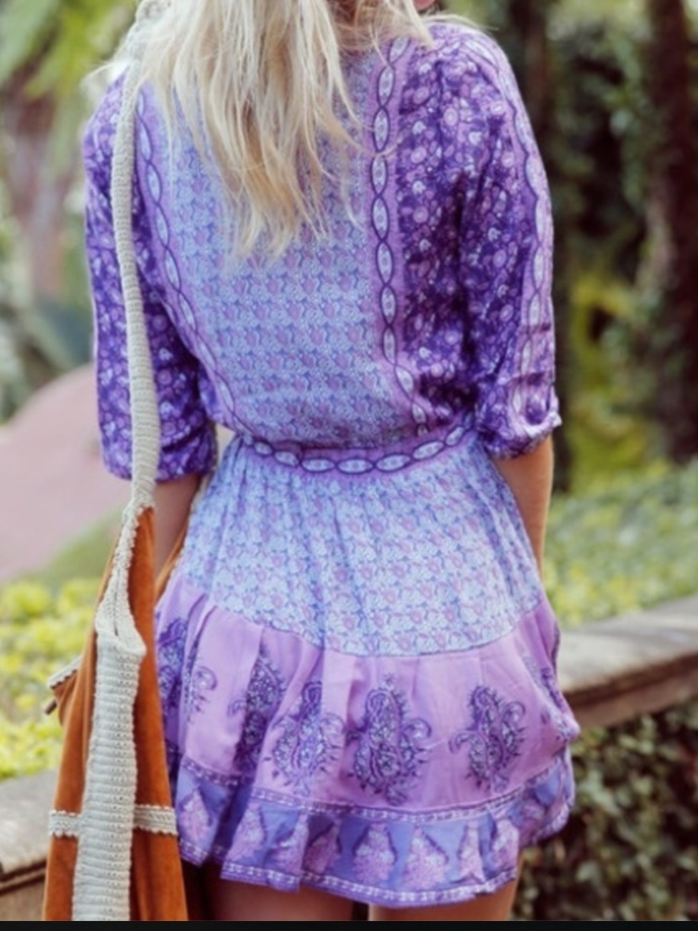Arnhem Florence Mini Dress Opal Purple Size Medium - Picture 3 of 16